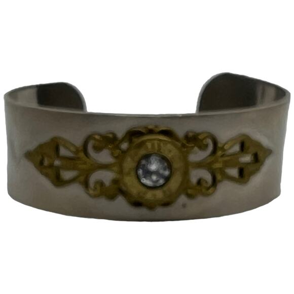 Statement Bullet Cuff Bracelet – Bold Industrial Style Jewelry - Picture 3 of 11